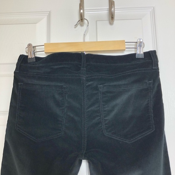 Banana Republic Zipper Pockets Skinny Ankle Corduroy Pants Black Women's 29 - Picture 7 of 15